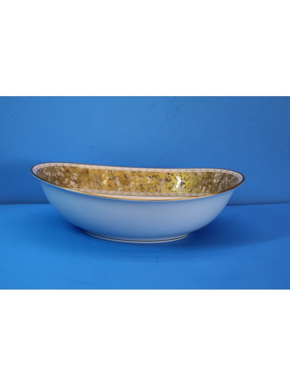 HTF Vintage Noritake 75th Anniversary 10" Serving Bowl Gold Trim LNC